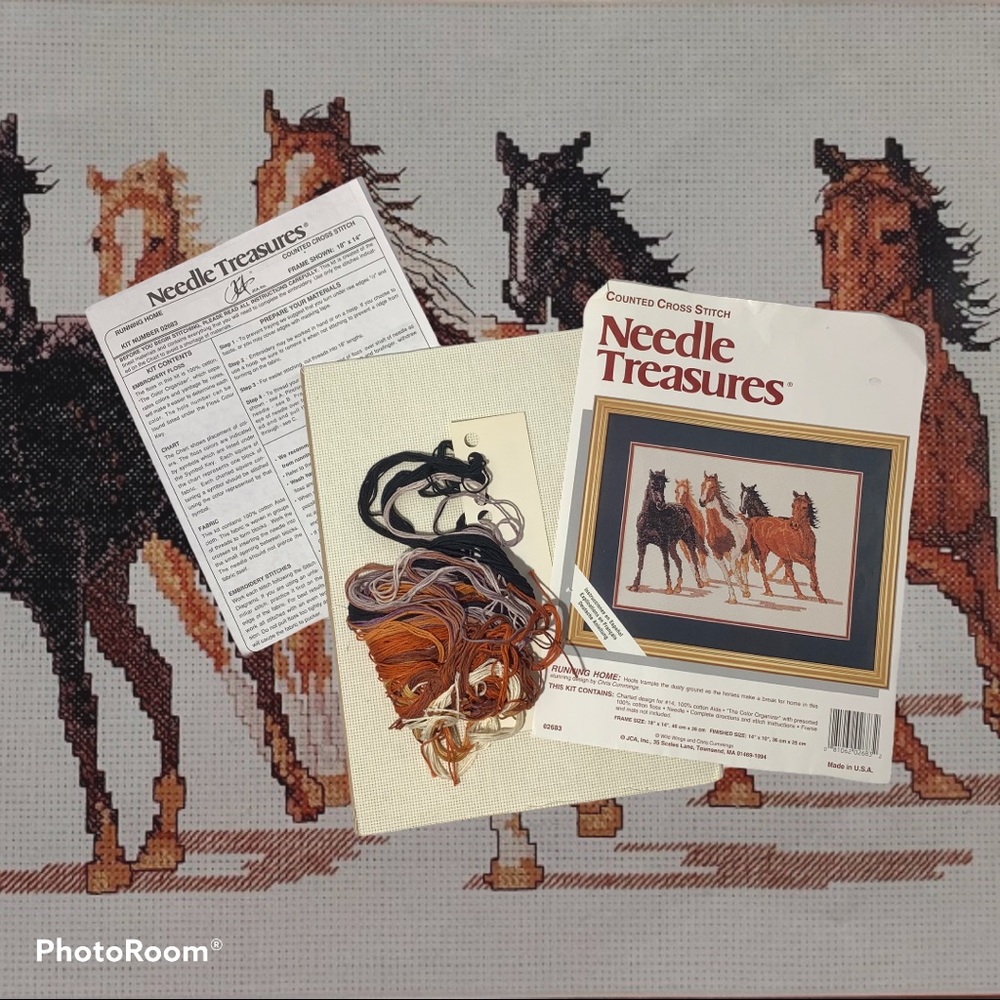 Needle Treasures Counted Cross Stitch Horses
